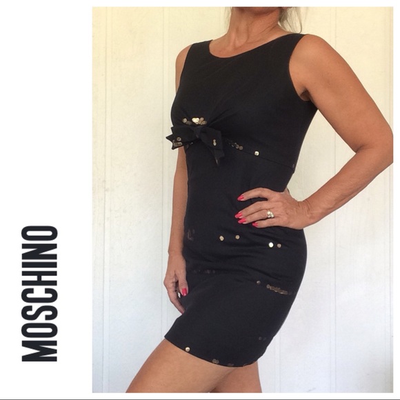 MOSCHINO CHEAP AND CHIC LITTLE BLACK DRESS SIZE 6 - Picture 2 of 8
